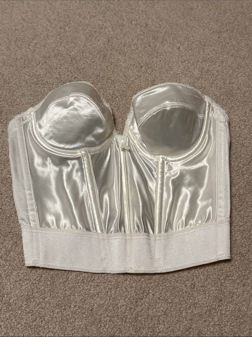 Victoria's Secret White Lace Corset Vintage Bride Size 34B